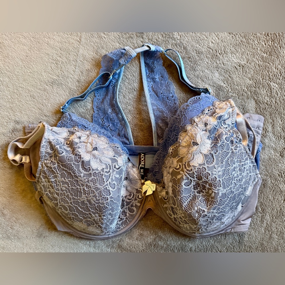 Adore Me Lace Racerback Bra Set – Size 38DD
